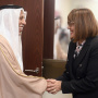 16 October 2019 National Assembly Speaker Maja Gojkovic and the Speaker of the Qatar Shura Council Ahmed Bin Abdullah Zaid Al Mahmoud
